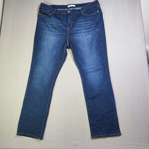 Signature Gold by Levi Strauss jeans women's size 22M ink blue mid-rise straight